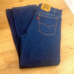 Vintage Levis size 38/32 orange label made in USA Levi's Men's Straight Jeans